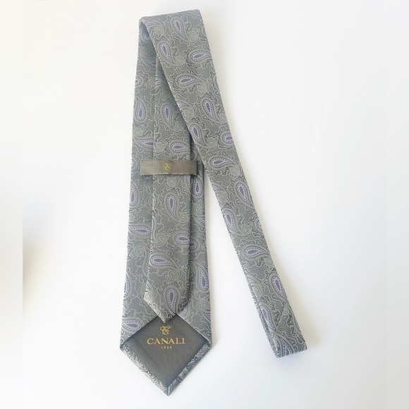 Lot of six Luxury Silk Ties 3 Canali 2 Ted Baker 1 Ermenegildo Zegna - Picture 12 of 14